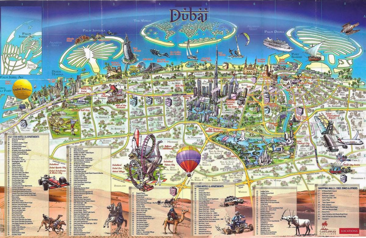 3D карта Дубай