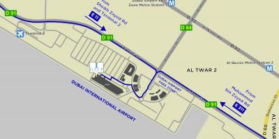 Карта на свободна зона на летище на Дубай