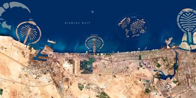 Сателитна карта на Дубай