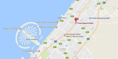 Карта на Таймс скуеър Център на Дубай