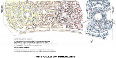 Вила Дубай местоположението на картата