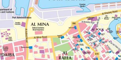 Дубай, карта на пристанището
