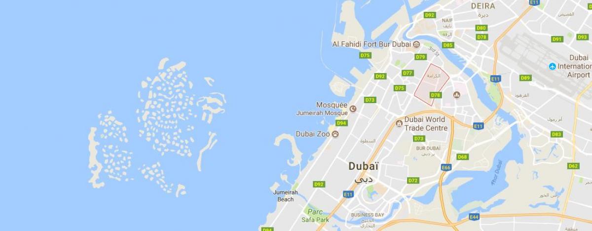 Карама в Дубай карта
