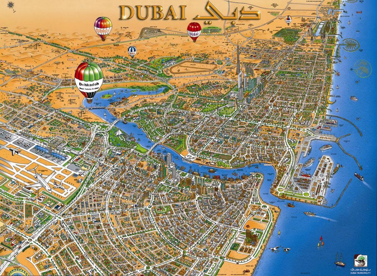 карта на Дубай creek