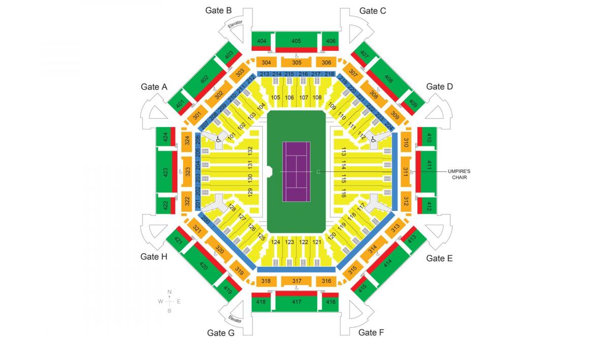 карта на тенис стадион Дубай