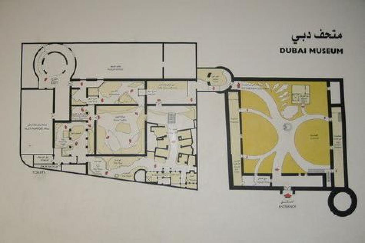 Музеят на Дубай местоположението на картата