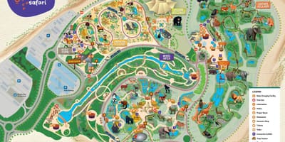 Карта Dubai zoo