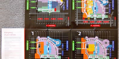 Dubai Mall, местоположението на магазина картата
