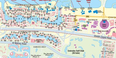 Карта Jumeirah Beach В Дубай